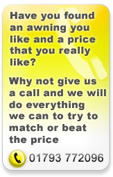 Call Swindon Caravans for our best price on awnings